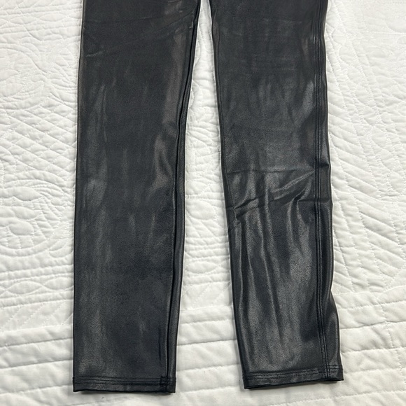 SPANX •M• Black Faux Leather Leggings - Picture 13 of 15